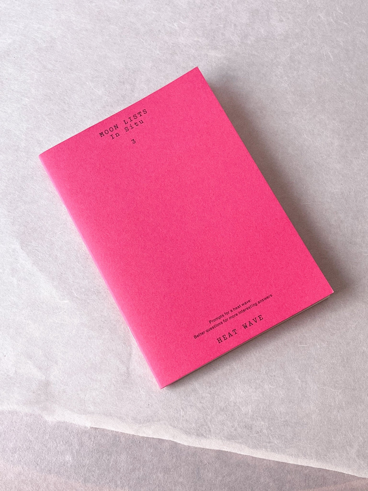 Moon lists x Masha Tea Journaling Book : heat wave